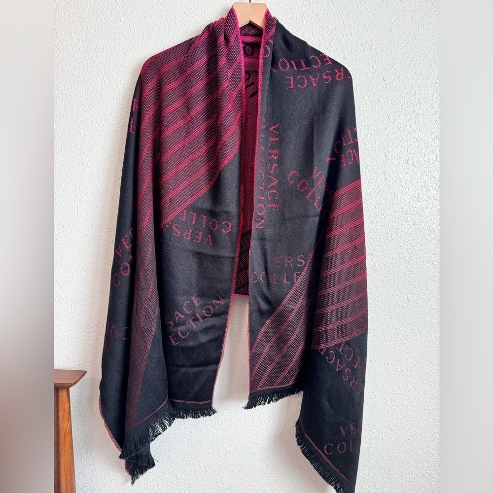 Versace Collection Ombré Oversized Scarf Stole Shawl